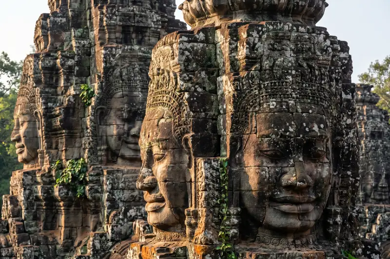 Visages géants du temple Bayon, Angkor Thom